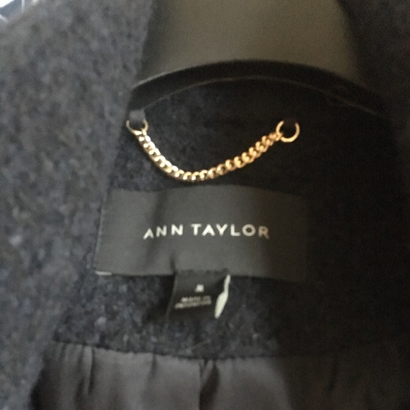 Ann Taylor Boucle Funnel Neck Coat - Picture 3 of 5